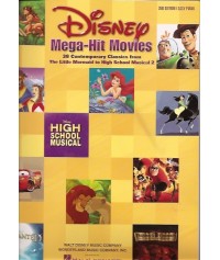 Disney Mega Hit Movies 2nd Edition (Easy Piano, Voice & Guitar)