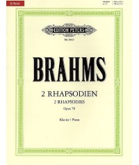 Brahms - 2 Rhapsodies Op. 79: Peters Edition