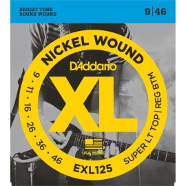 DADDARIO EXL125 NICKEL WOUND XL .009 - .046