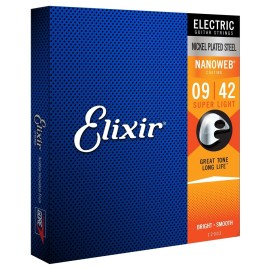 ELIXIR 12002 NANOWEB SUPER LIGHT ELECTRIC STINGS 09-42