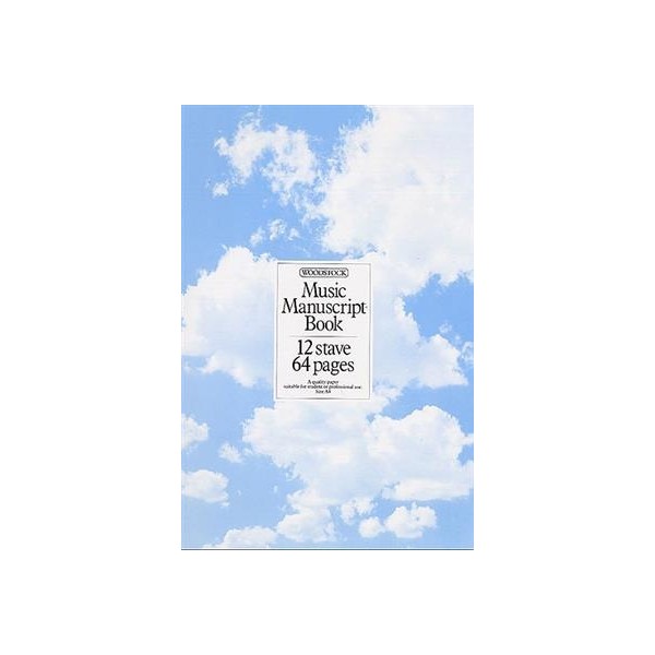 Music Manuscript Book : 12 Stave 64 Pages Spiral