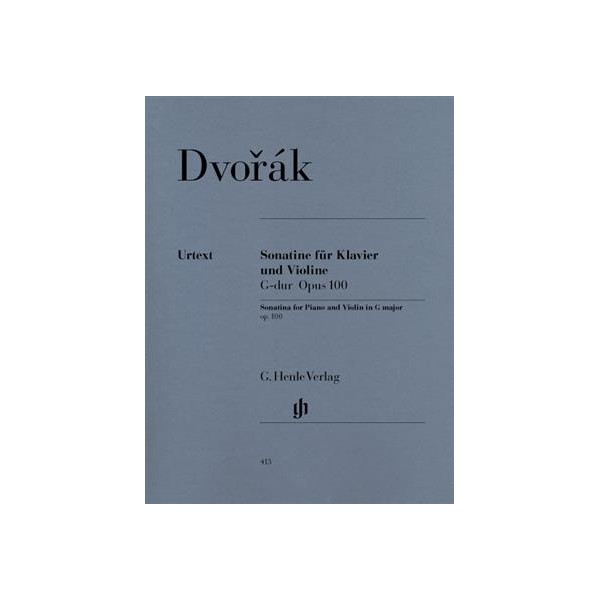 Dvorák : Sonatina For Piano And Violin In G Op.100