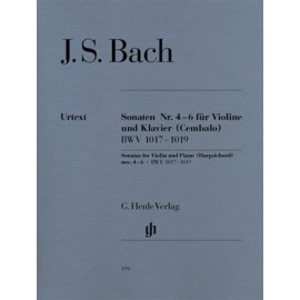J.S. Bach : Sonatas No. 4 - 6 for Violin and Piano