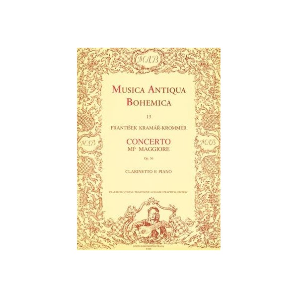 Musica Antiqua  Bohemica : Concerto E flat major Clarinet