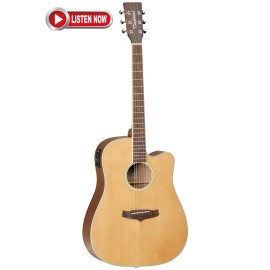 TW10E Dreadnought Semi-Acoustic Guitar with Cutaway