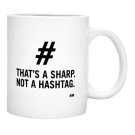 Thats not a sharp, its a hashtag Mug