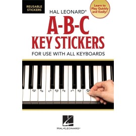 Piano note stickers (re-usable)