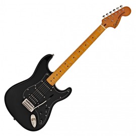 Squier Classic Vibe 70s Stratocaster Electric Guitar, HSS MN Black