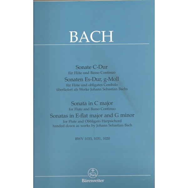 Bach - Sonata in C major, for Flute and Basso Continuo