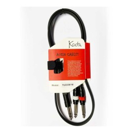 Koda 1M instrument Cable 6.5mm mono - 6.5mm stereo Jack