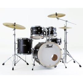 Pearl Export EXX705NBR/C761 Satin Shadow Black 5 pc Drum Set