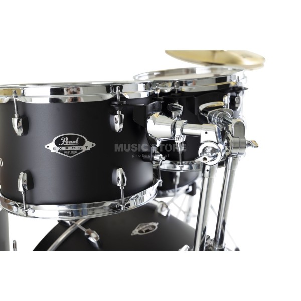 Pearl Export EXX705NBR/C761 Satin Shadow Black 5 pc Drum Set