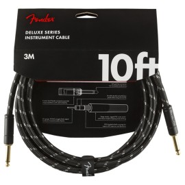 Deluxe Series Instrument Cable 18.6ft Black Tweed Straight/straight