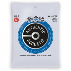 Martin Authentic Acoustic Strings MA140PK3 - 3 Pack