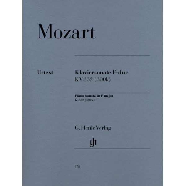 Mozart Piano Sonata No. 12 in F major k332 (Henle)