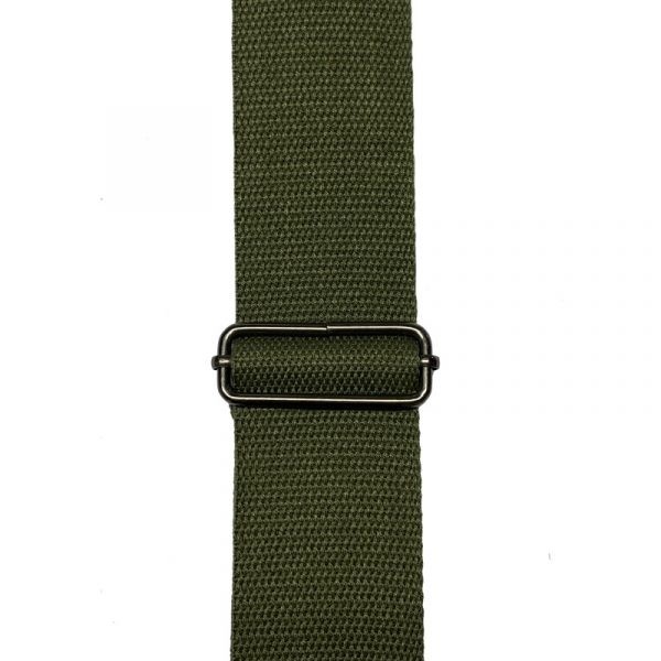RockYou 2″ Cotton Adjustable Guitar Strap, Green