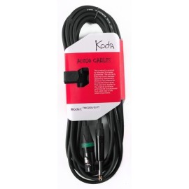 Koda MC20515 Microphone Cable, Professional 15FT/4.5M Mic Lead, XLR(F) – 6.35mm Mono Jack