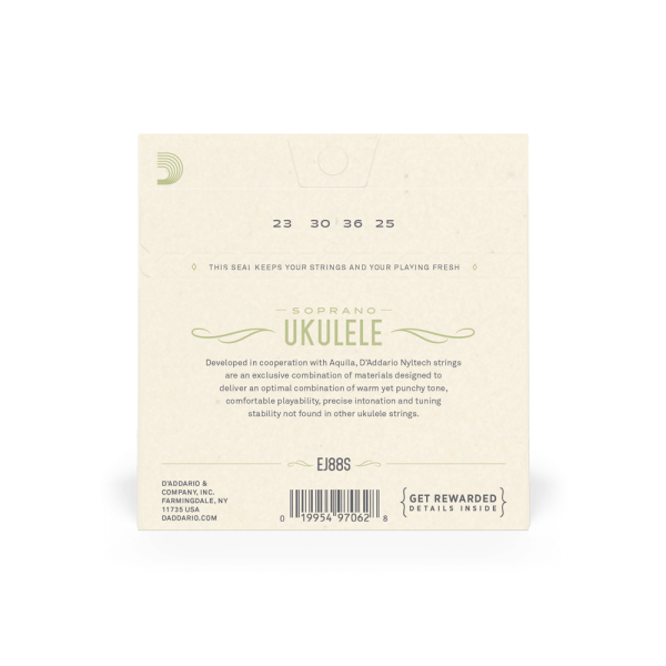 D'Addario EJ88S Soprano Ukulele Strings