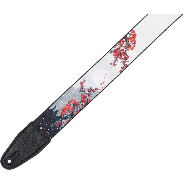 Levy's Leathers Guitar Strap MPD2-116 Cherry Blossom Snow