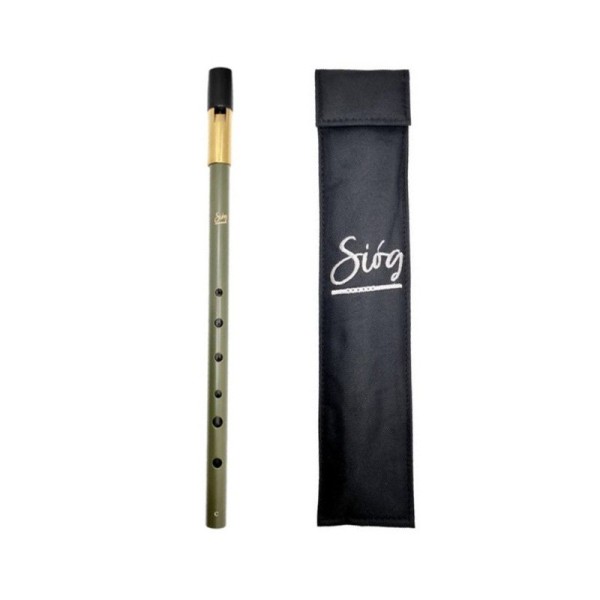 Siog Green Tin Whistle in Key of C