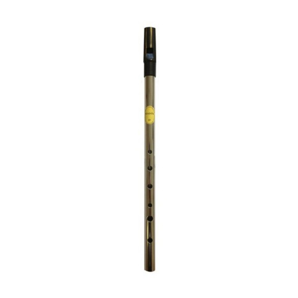Pro Nickel D Tin Whistle - Black Top