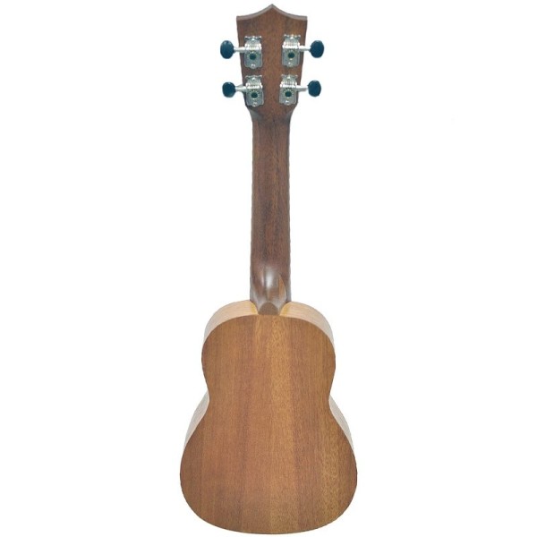 Aria Maikai MKU1 Soprano Ukulele with Bag, See Through Brown