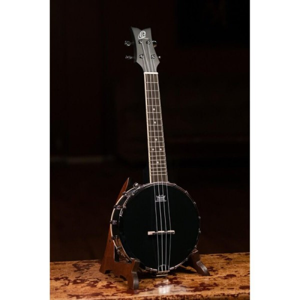 Ortega Concert Size Banjolele Ukulele Maple Black