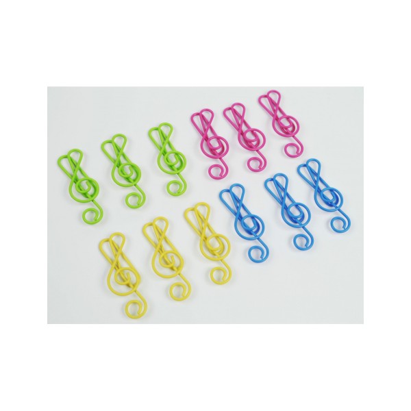 Treble Clef Paper Clips