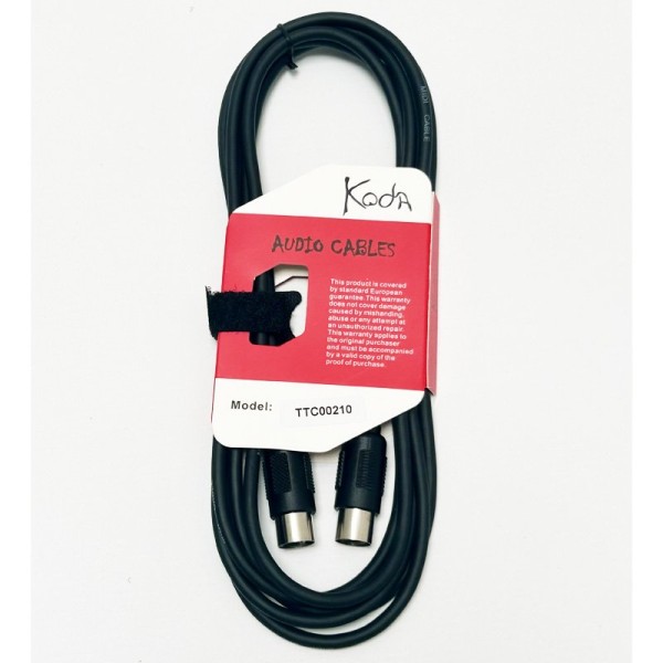 Koda TTC00210 10FT / 3M Midi Cable, MIDI 5pins to MIDI 5pins