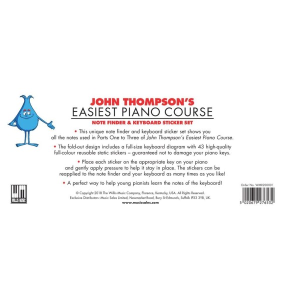 John Thompson's Easiest Piano Course Note Finder