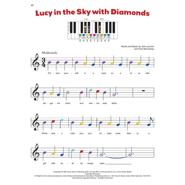 Piano-By-Color: The Beatles