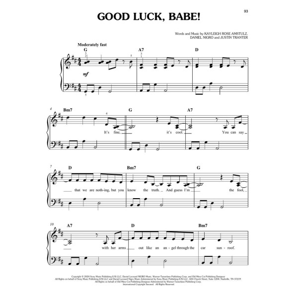 Popular Sheet Music of the 2020's 30 Hit Songs