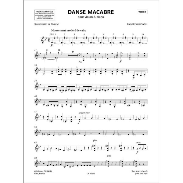 Danse Macabre Opus 40 (Saint-Saëns)