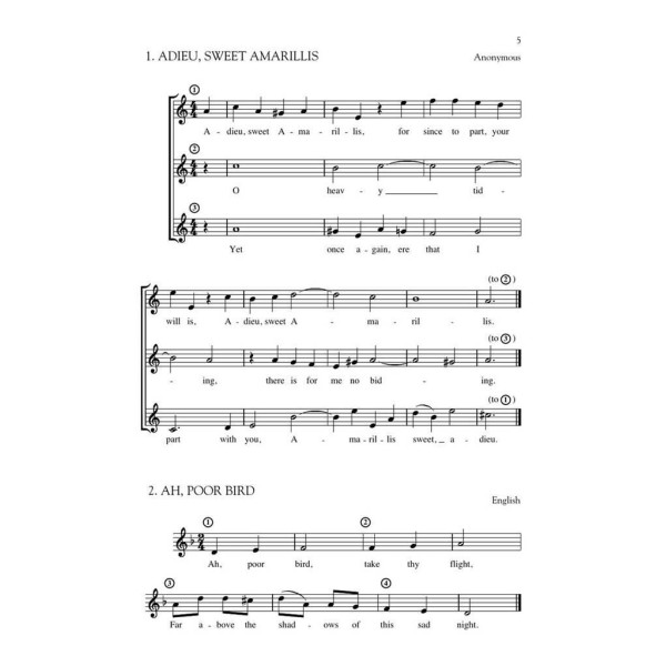 Book of Rounds, Canons & Partsongs