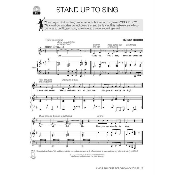 Choir Builders for Growing Voice