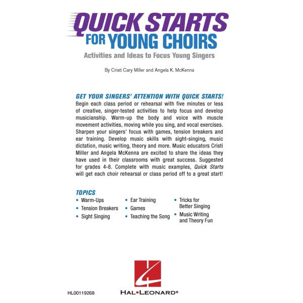 Quick Starts for Young Choirs