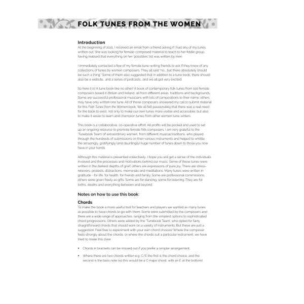 Folk Tunes From The Women