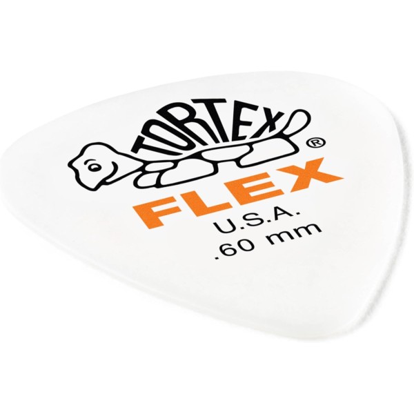 Jim Dunlop Tortex Flex 428P.60 Guitar Picks Pk of 12