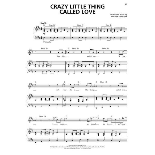 Queen for Singers with Piano Accompaniment