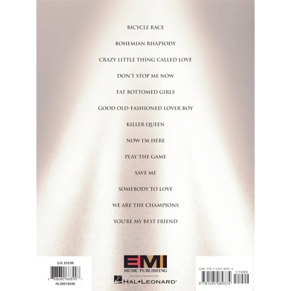 Queen for Singers with Piano Accompaniment