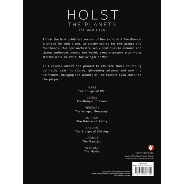 Holst: The Planets (Solo Piano)