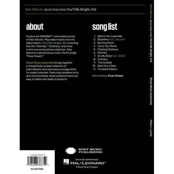 Alex Warren: Selections From You'll be Alright, Kid