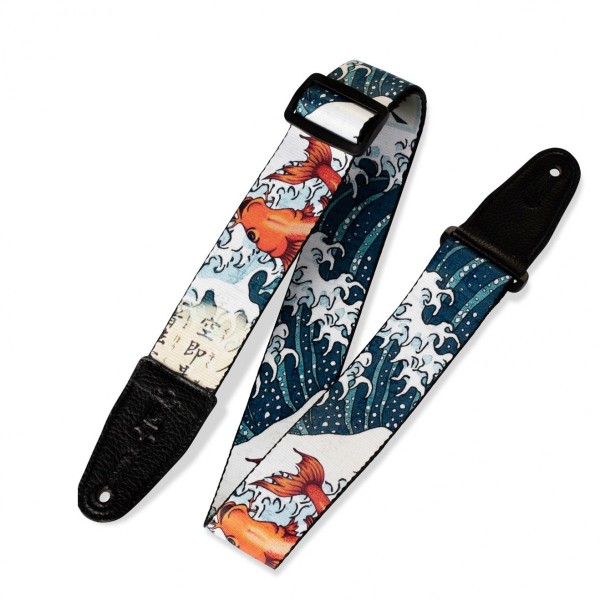 Levy's Leathers Guitar Strap Tattoo Coi Fish