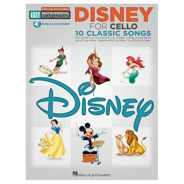 Easy Instrumental Play-Along Disney for Cello 10 Classic Songs