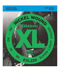 EXL220 Bass Nickel Wound XL Super Light Gauge 40-95