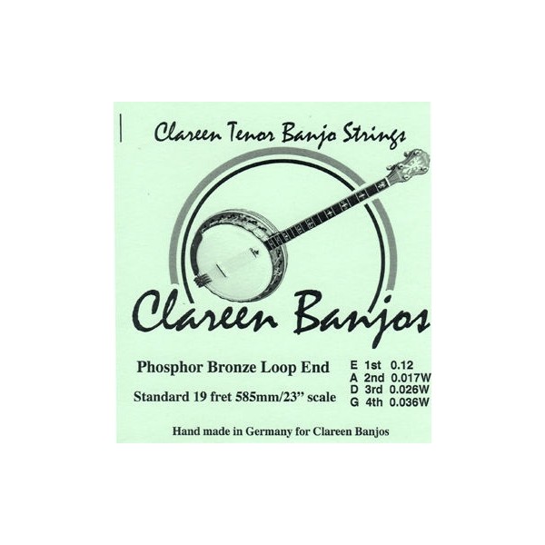 Tenor Banjo Strings Phosphor Bronze Loop End