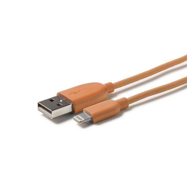USB 2.0 Plug to Lightning Plug - Orange
